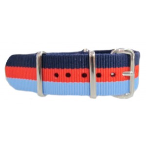 Watch NATO strap Blue/Red/Sky Blue
